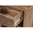 Belmont Brown Solid Wood 1-drawer Nightstand with Tree Slice Design