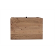 Belmont Brown Solid Wood 1-drawer Nightstand with Tree Slice Design