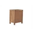Belmont Brown Solid Wood 1-drawer Nightstand with Tree Slice Design