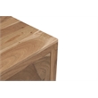 Belmont Brown Solid Wood 1-drawer 1-door Nightstand with Tree Slice Design