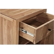 Belmont Brown Solid Wood 1-drawer 1-door Nightstand with Tree Slice Design