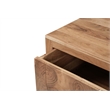 Belmont Brown Solid Wood 2-drawer Nightstand with Tree Slice Design
