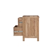 Belmont Brown Solid Wood 2-drawer Nightstand with Tree Slice Design