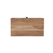 Belmont Brown Solid Wood 3-drawer Nightstand with Tree Slice Design