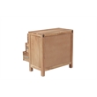 Belmont Brown Solid Wood 3-drawer Nightstand with Tree Slice Design