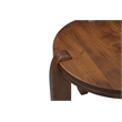Mason Mod Modern Brown Solid Wood End Table with Solid Wood Legs 24
