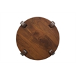 Mason Mod Modern Brown Solid Wood End Table with Solid Wood Legs 24