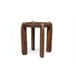 Mason Mod Modern Brown Solid Wood End Table with Solid Wood Legs 24