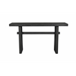 Mason Rustic Style Black Solid Wood Console Table with Solid Wood Legs 64