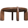 Mason Mod Brown Solid Wood Coffee Table with Solid Wood Legs 39