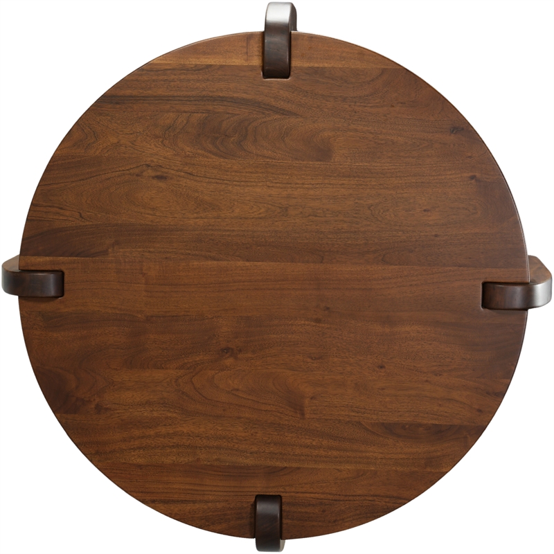 Mason Mod Brown Solid Wood Coffee Table with Solid Wood Legs 39