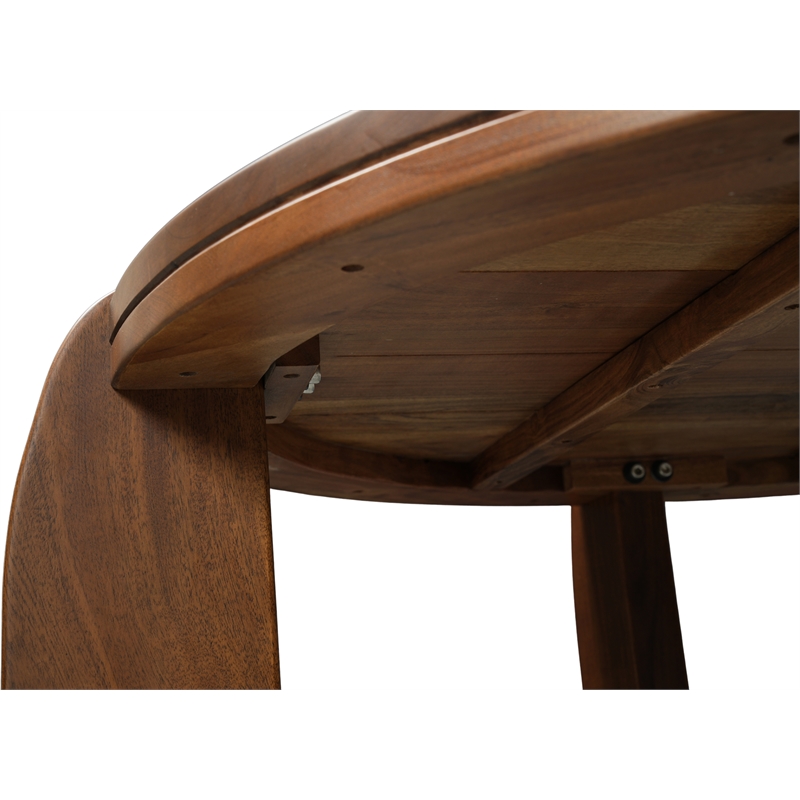 Mason Mod Brown Solid Wood Coffee Table with Solid Wood Legs 39