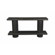Mason Black Modern Solid Wood Console Table with Solid Wood Trestle Base 64