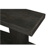 Mason Black Modern Solid Wood Console Table with Solid Wood Trestle Base 64