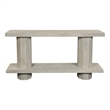 Mason Beige Modern Solid Wood Console Table with Solid Wood Trestle Base 64