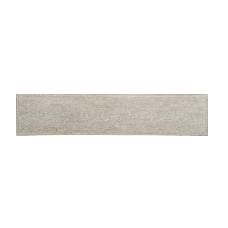 Mason Beige Modern Solid Wood Console Table with Solid Wood Trestle Base 64