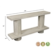 Mason Beige Modern Solid Wood Console Table with Solid Wood Trestle Base 64