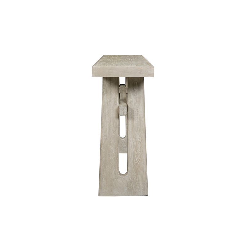 Mason Rustic Style Beige Solid Wood Console Table with Solid Wood Legs 64