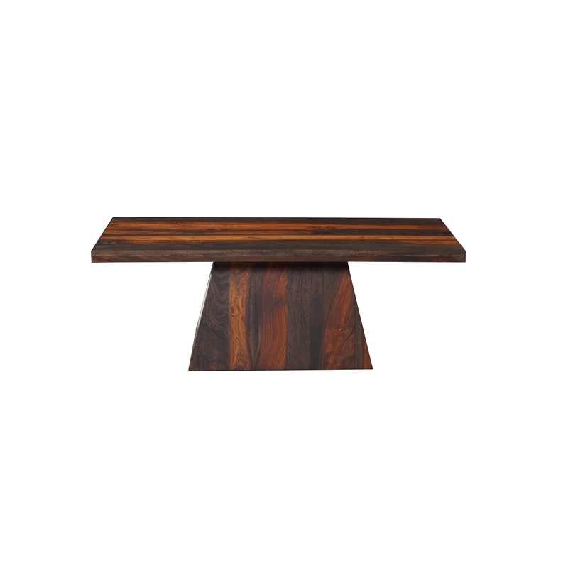 Warren Cone Coffee Table Solid Wood Transitional Style 51