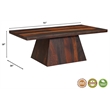 Warren Cone Coffee Table Solid Wood Transitional Style 51