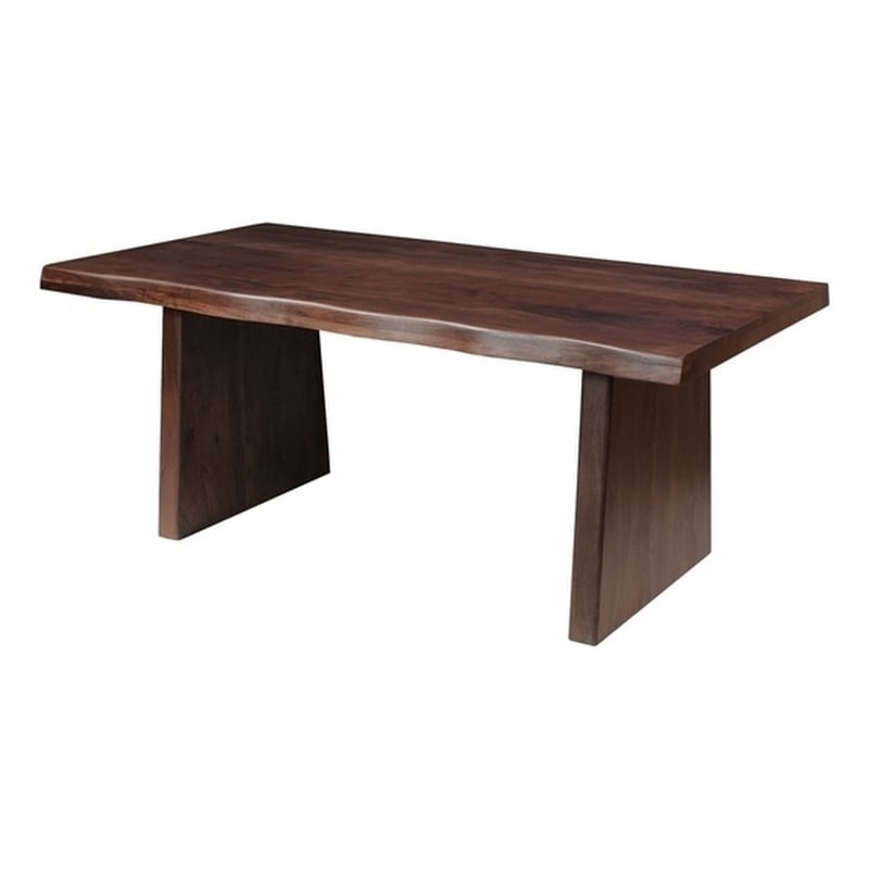 Darcy Live Edge Modern Solid Wood Dining Table 74