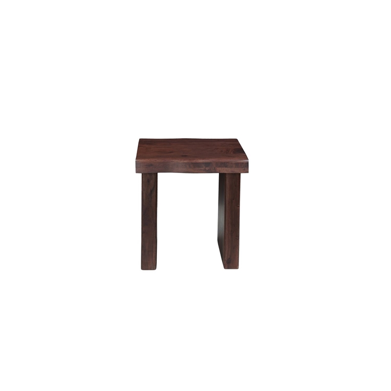Darcy Modern Live Edge Solid Wood End Table 23