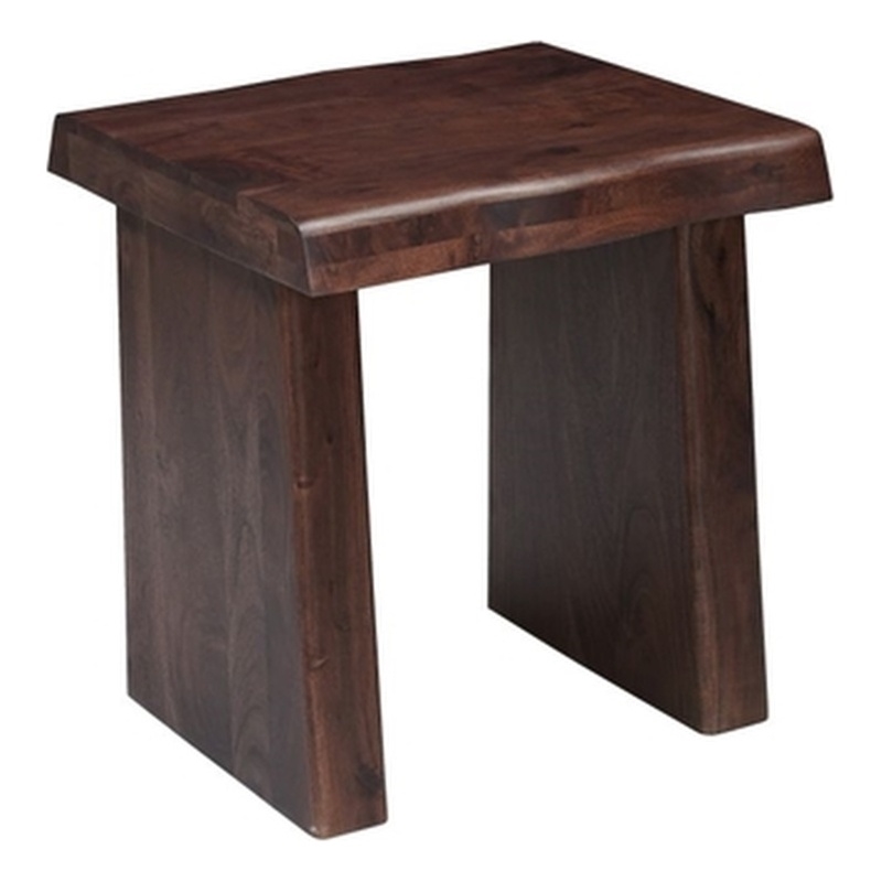 Darcy Modern Live Edge Solid Wood End Table 23