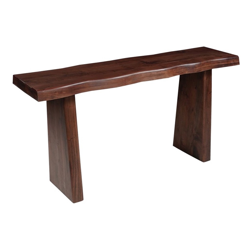 Darcy Modern Live Edge Solid Wood Console Table 60