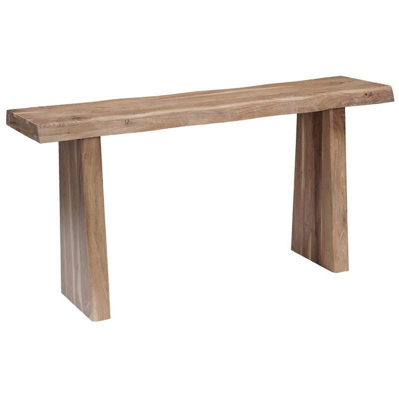 Darcy Modern Live Edge Solid Wood Console Table 60