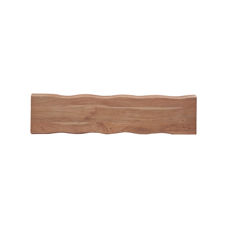 Darcy Live Edge Solid Wood Dining Bench in Natural 75 Inches Long