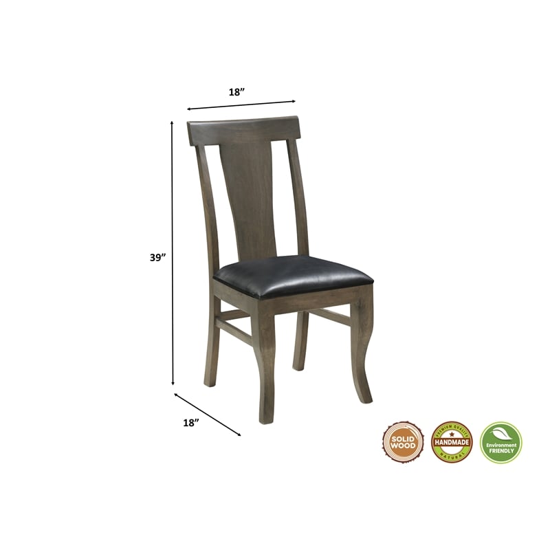 Lawrence Upholstered Solid Wood Dining Chairs 39
