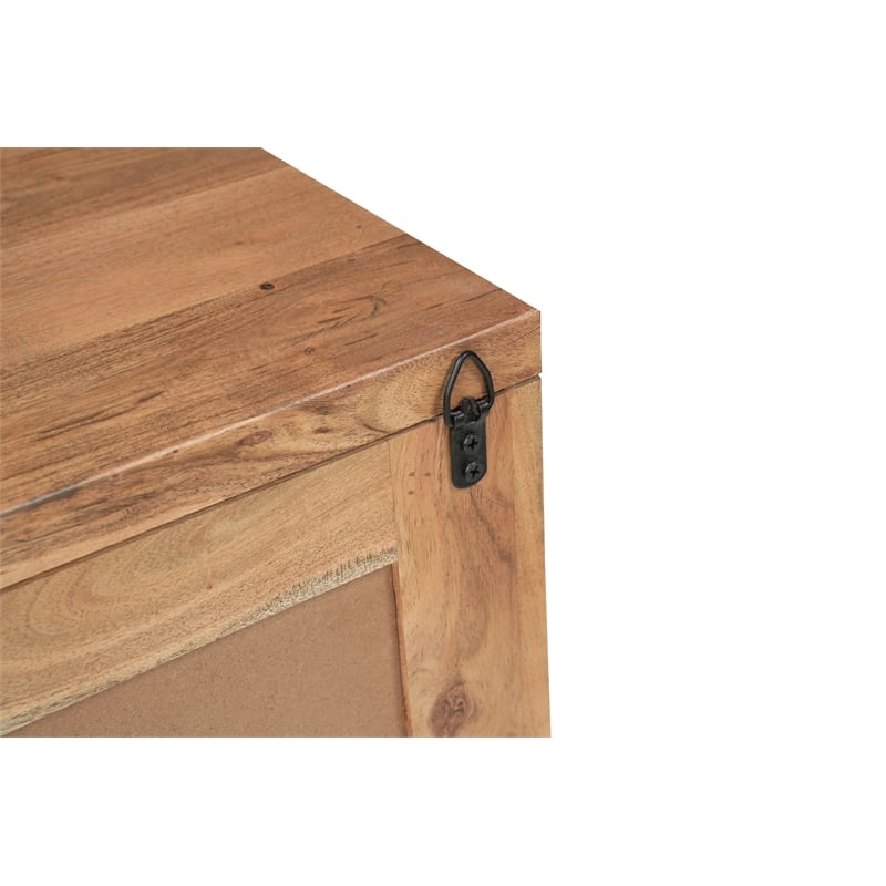 Werrick Solid Wood 3-drawer Nightstand in Brown 26.5 Inches Tall