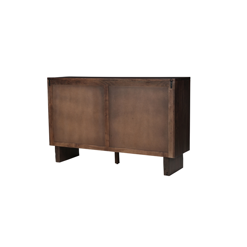 Werrick 6-drawer Live Edge Solid Wood Dresser in Dark Brown 60 Inches Long