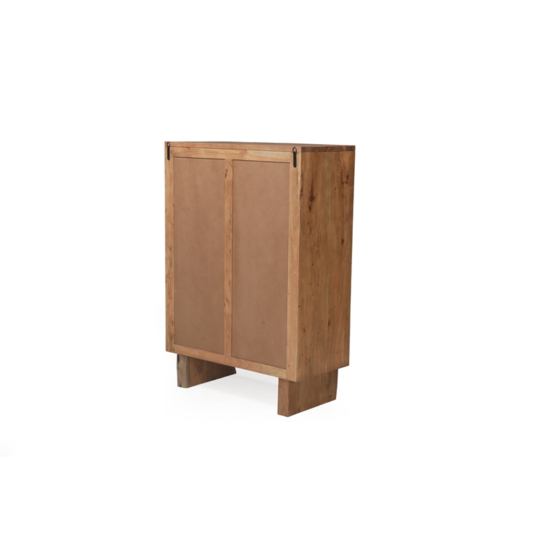 Werrick 5-drawer Live Edge Solid Wood Chest in Brown 52 Inches Tall