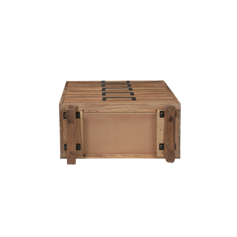 Werrick 5-drawer Live Edge Solid Wood Chest in Brown 52 Inches Tall