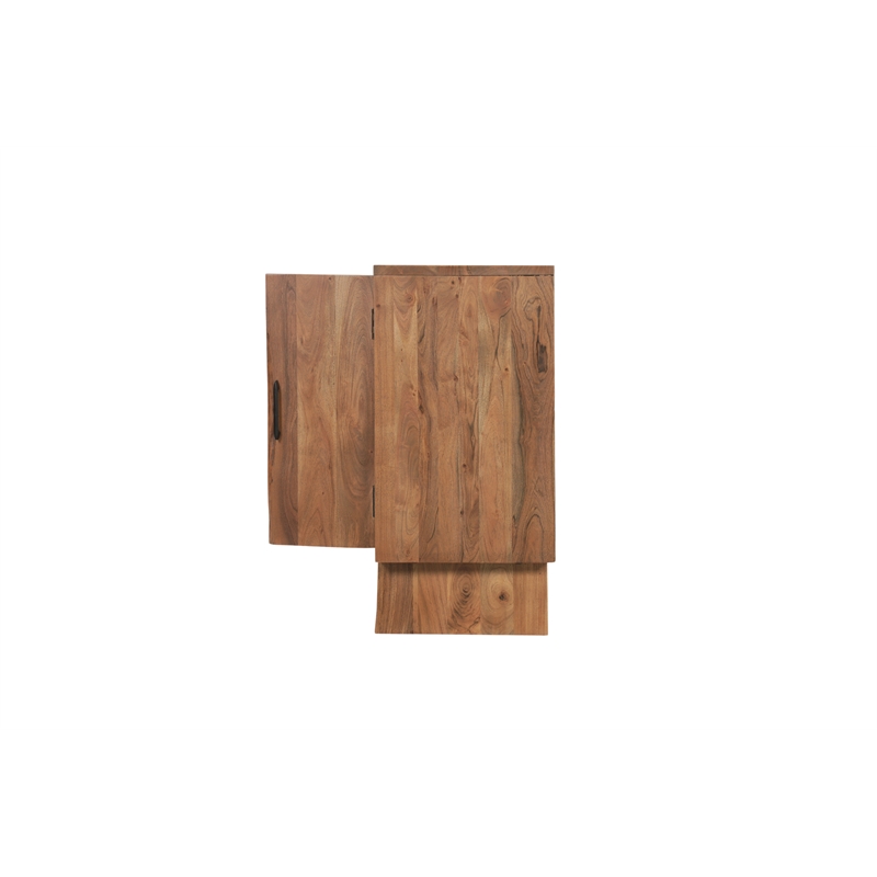 Werrick Solid Wood Rectangular Sideboard in Brown 69 Inches Long