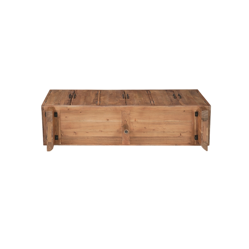 Werrick Solid Wood Rectangular Sideboard in Brown 69 Inches Long