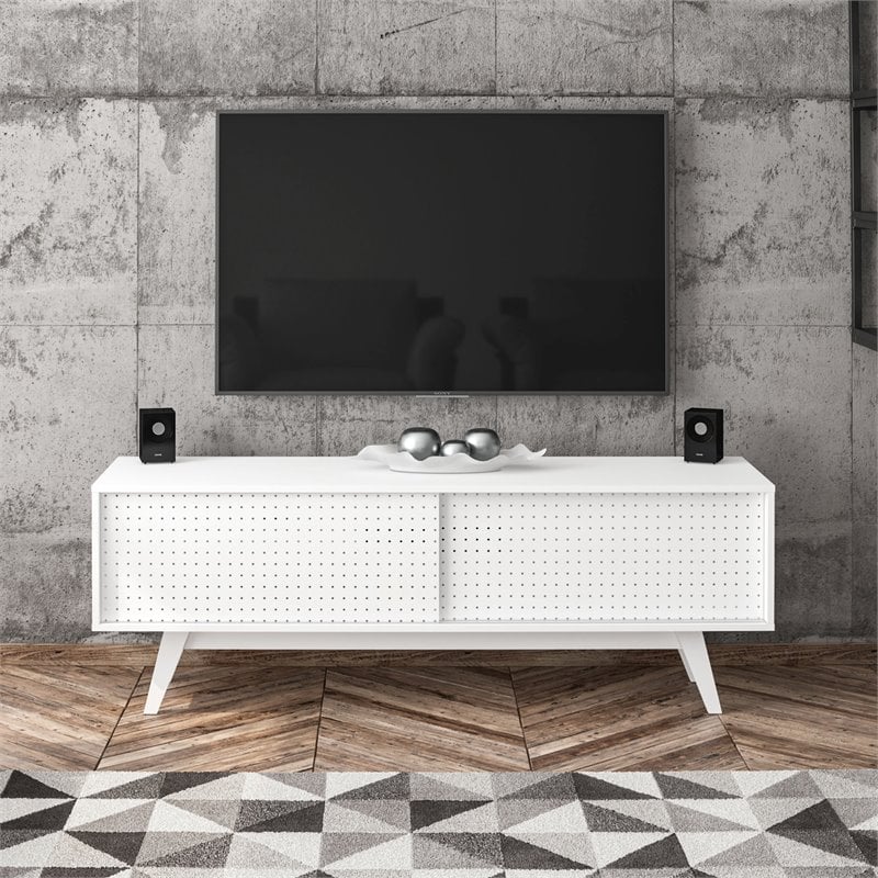 Boahaus Albany 3-Shelf Modern Wood TV Stand for TVs up to 60