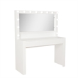 Boahaus Calliope 3-Drawer Modern Wood Vanity with Mirror in White