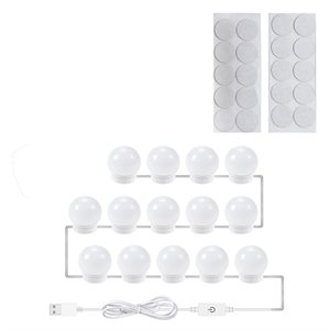 Boahaus Hollywood Adjustable Brightness Modern Plastic Light Bulbs in White