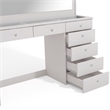 Boahaus Serena White Makeup Vanity (Basic Knobs)