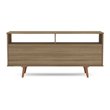 Boahaus Cousy Modern Wood Sideboard with 2 Open Shelves in Brown
