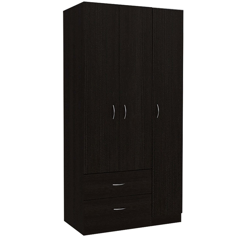 Boahaus Frankfurt Armoire (Black)