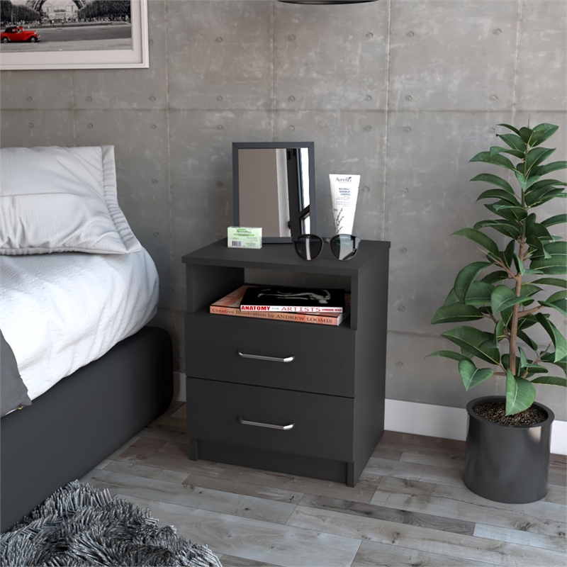 Boahaus Palma Nightstand (Black)