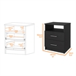 Boahaus Palma Nightstand (Black)