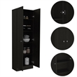 Boahaus Cayenne Kitchen Cabinet (Black)