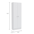 Boahaus Cayenne Kitchen Cabinet (White)