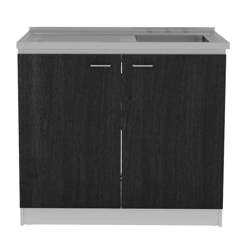 Boahaus Dunkerque Kitchen Base Cabinet (Black)