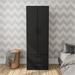 Boahaus Postdam Armoire (Black)