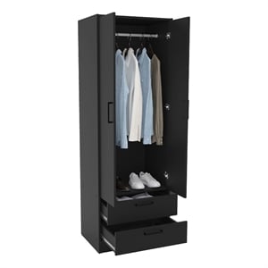 Boahaus Postdam Armoire (Black)